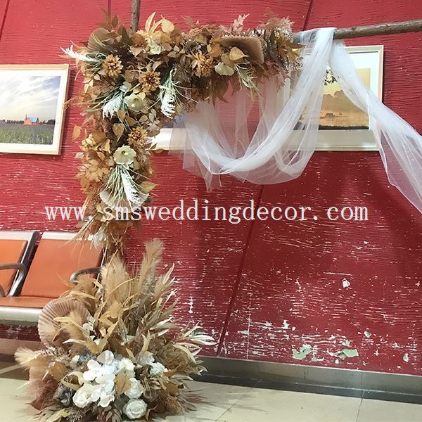 boho wedding arch flowers
