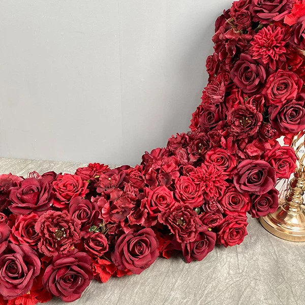 artificial flower row decor artificial flower row decor